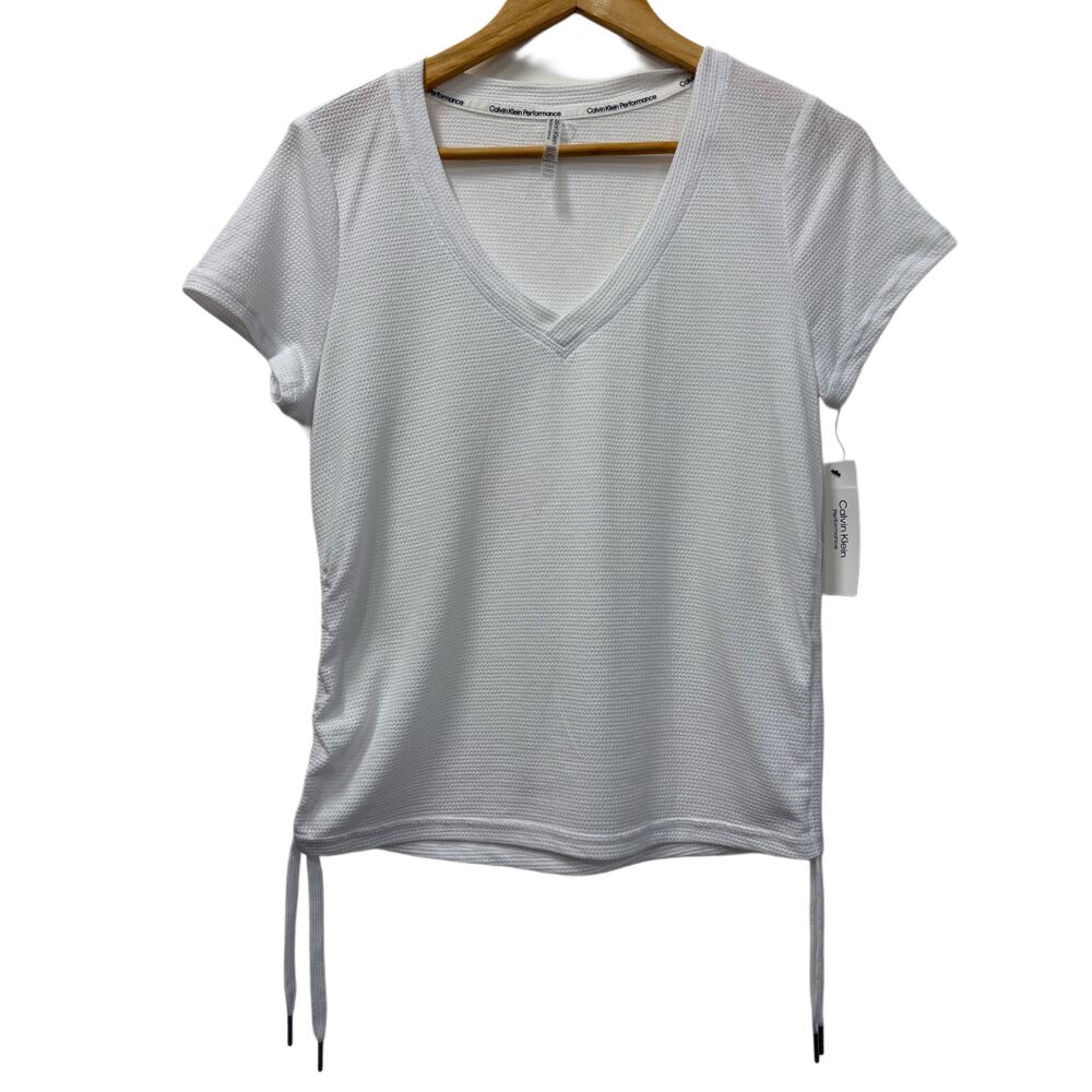 Calvin Klein white performance top NEW in S